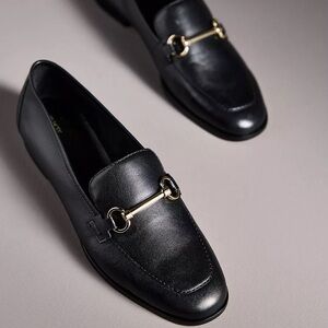 Maeve Anthropologie Horsebit Leather Loafers